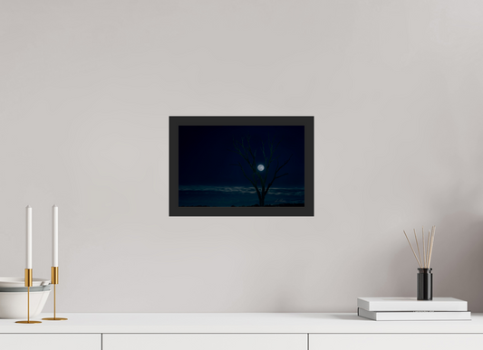 12 x 8″, Gallery Frame Held by the Snow Moon