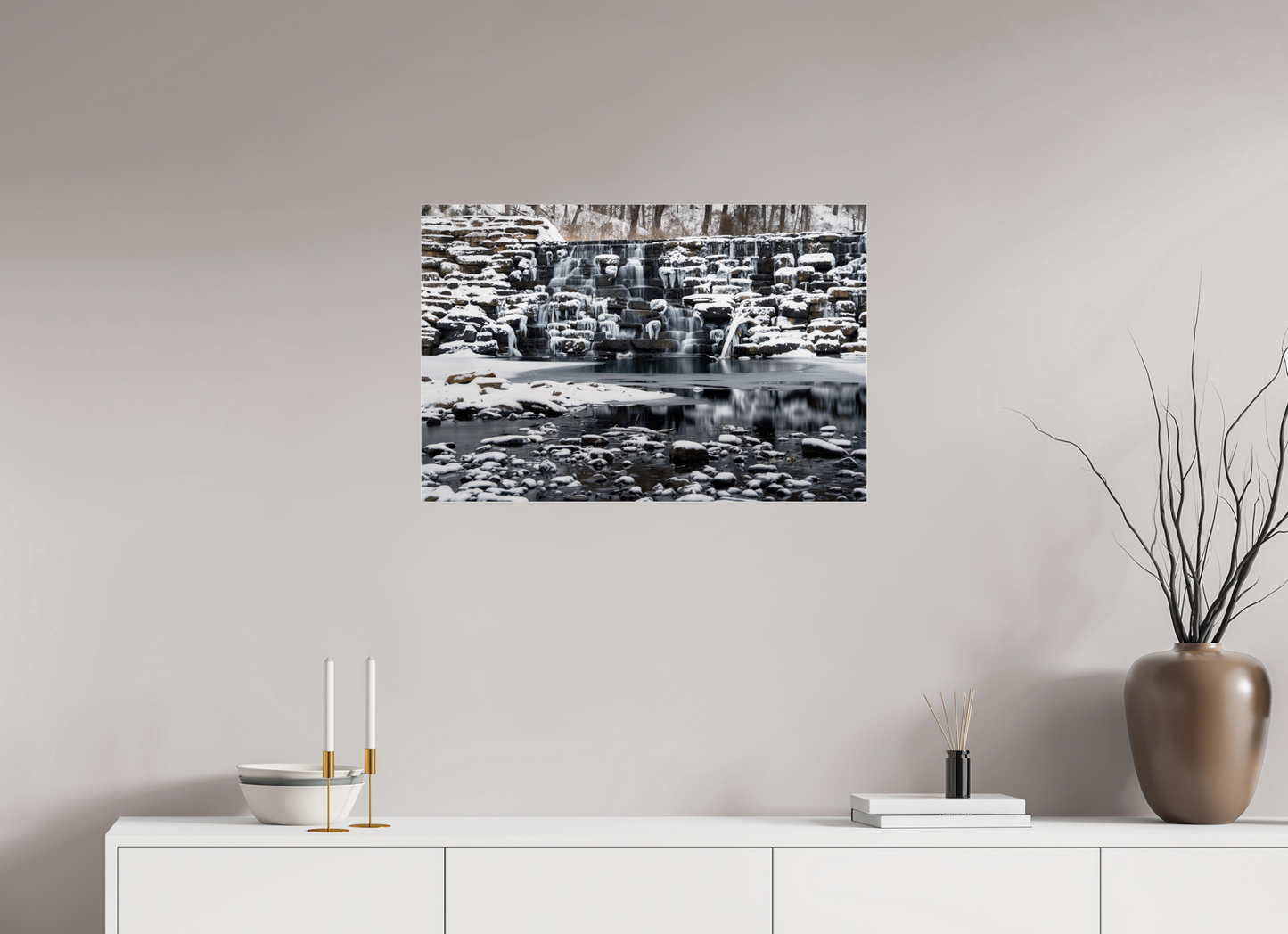 30 x 20″, Photo Print Under Acrylic Glass Frozen Stillness