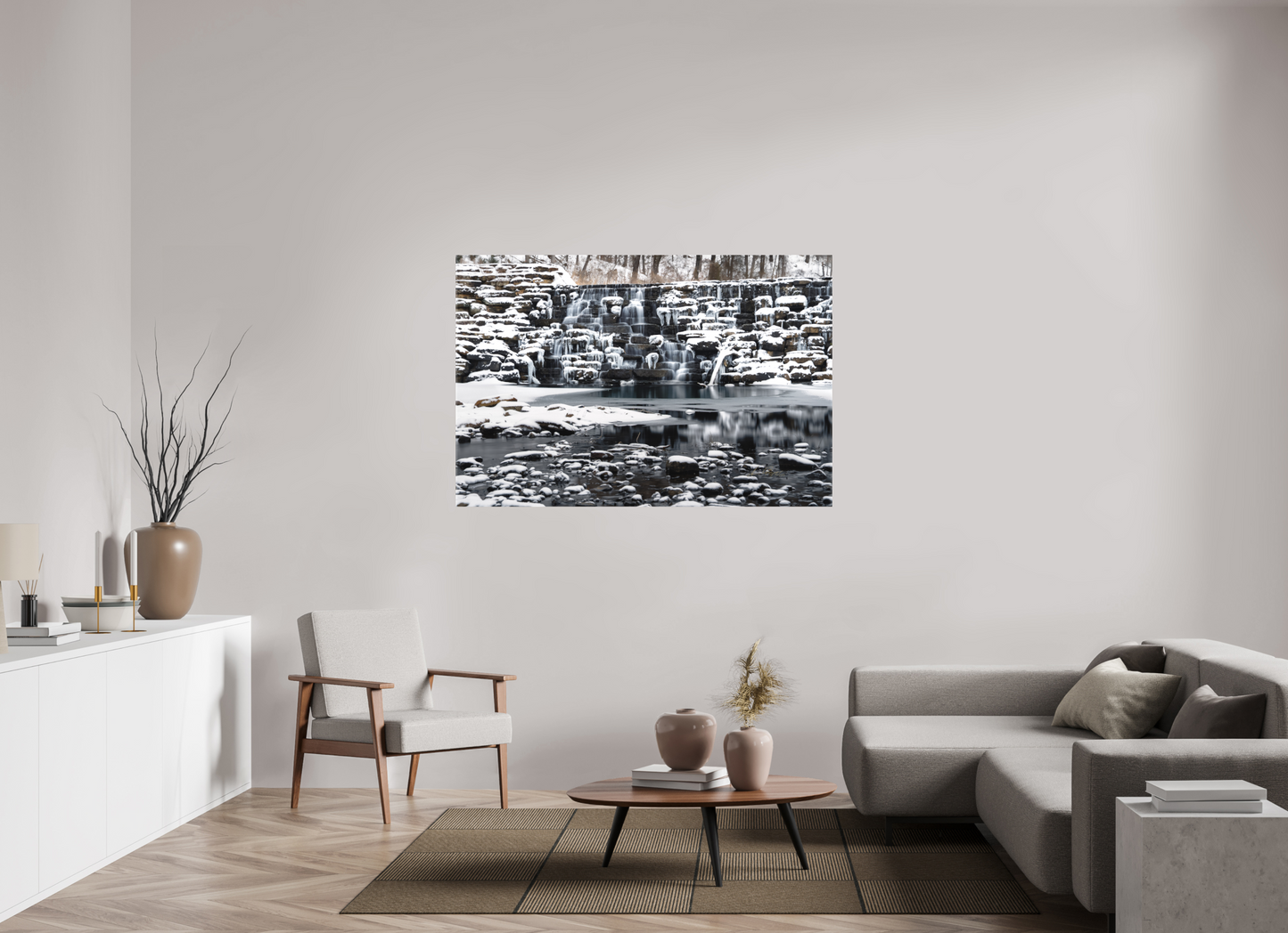 60 x 40″, Canvas Print Frozen Stillness