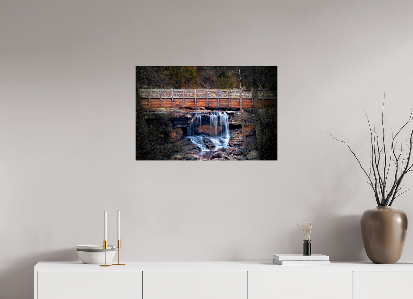 30 x 20″, Print Paper Pinon Falls