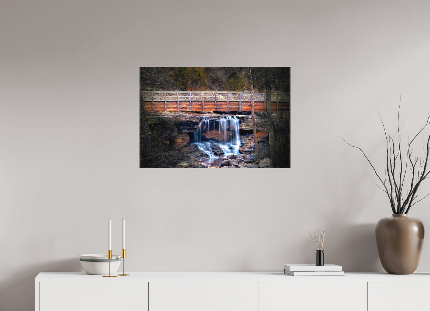 30 x 20″, Canvas Print Pinon Falls