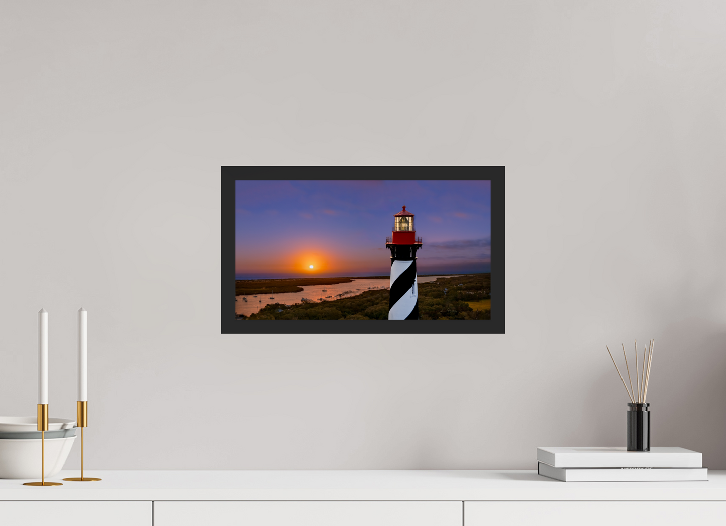 16 x 9″, Gallery Frame Beacon of Dawn