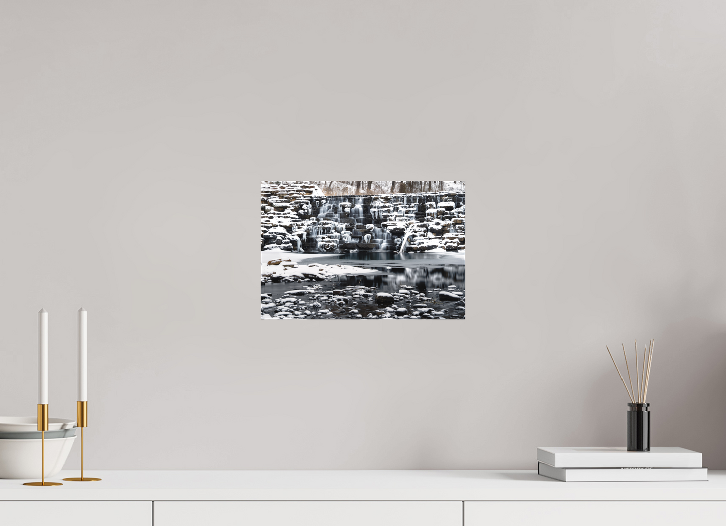 12 x 8″, Canvas Print Frozen Stillness