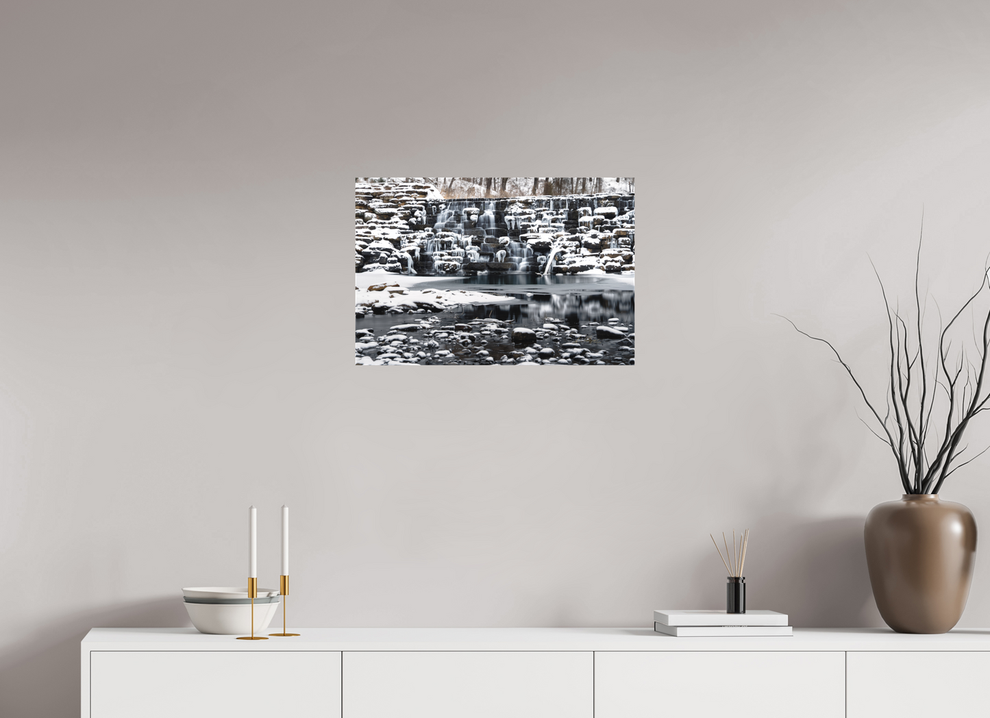 24 x 16″, Canvas Print Frozen Stillness