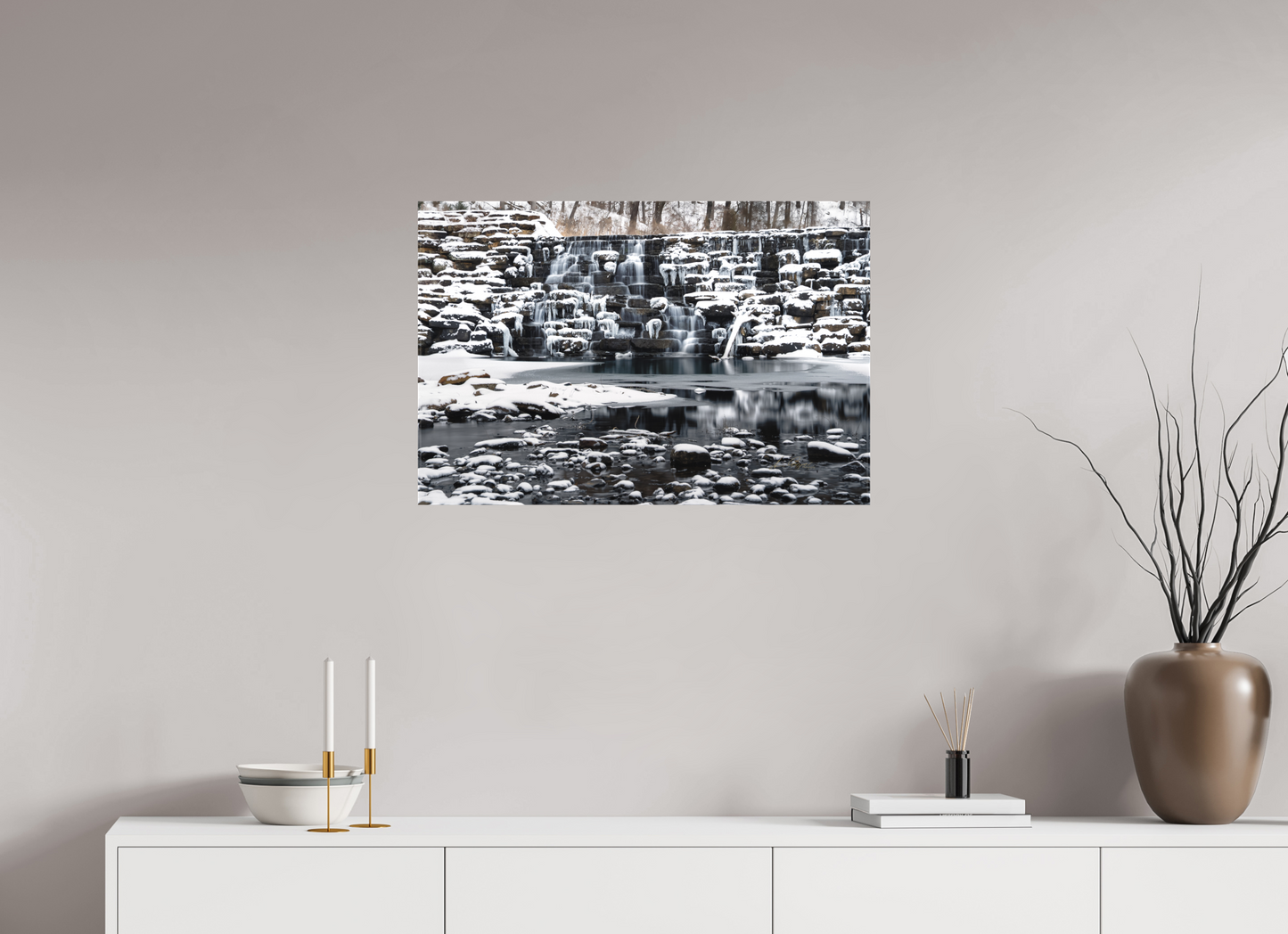30 x 20″, Canvas Print Frozen Stillness