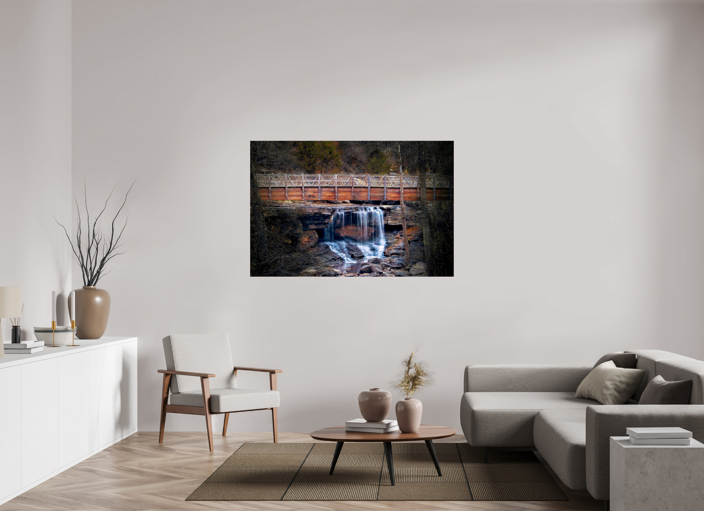 60 x 40″, Print Paper Pinon Falls