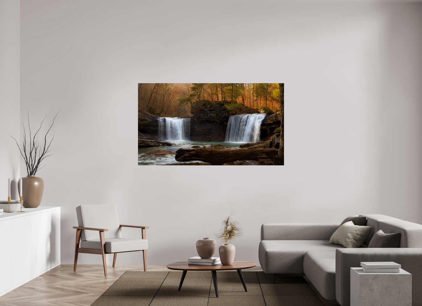 70 x 39.4″, Photo Print On Fuji Crystal DP II Twin Falls