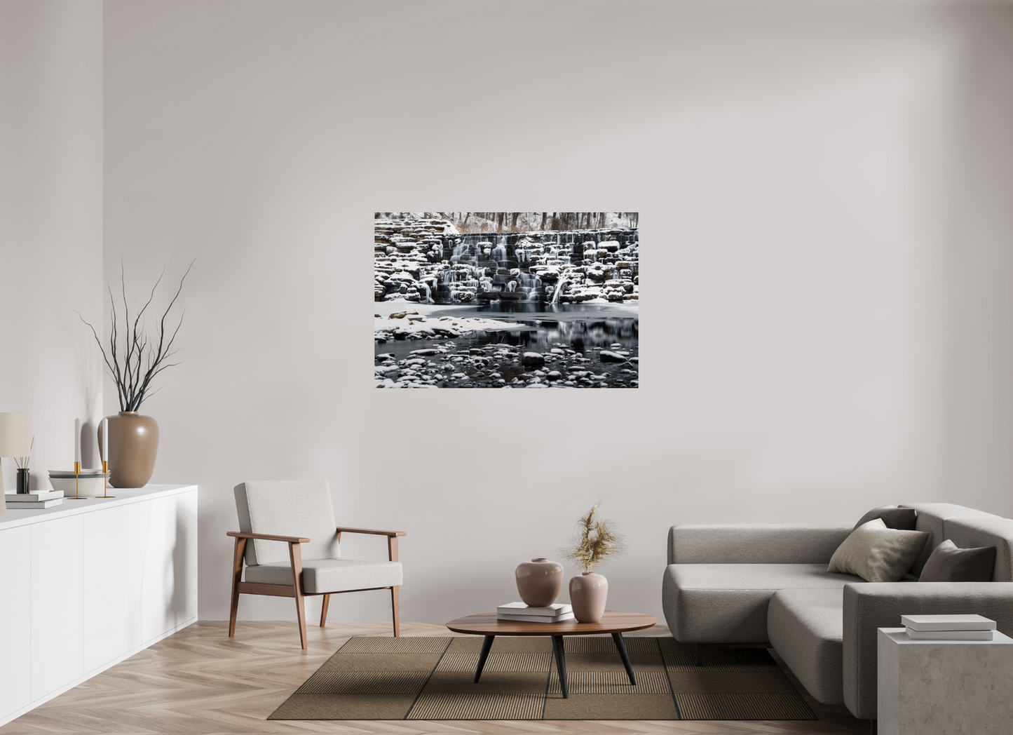 54 x 36″, Print Paper Frozen Stillness