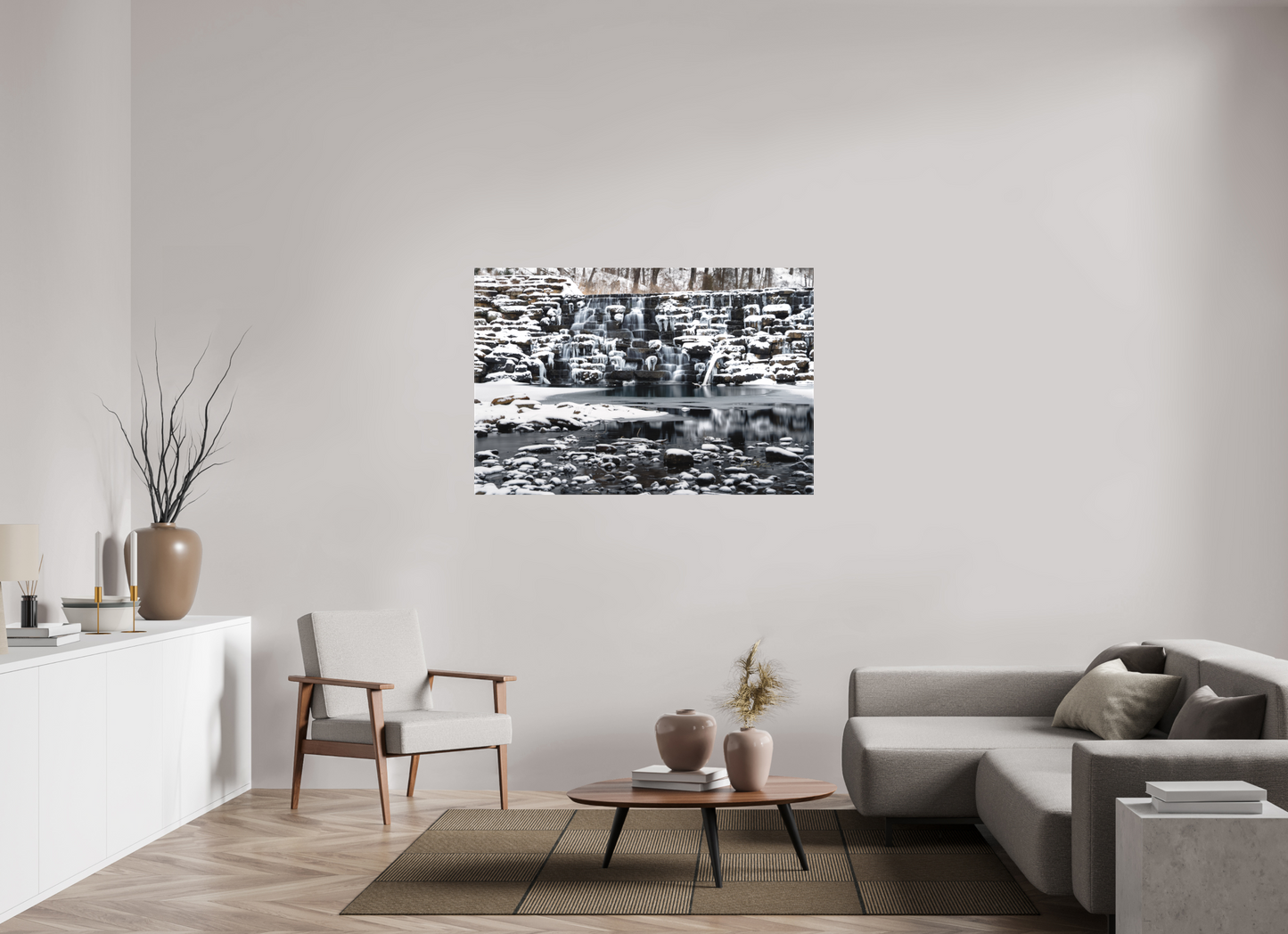 54 x 36″, Canvas Print Frozen Stillness